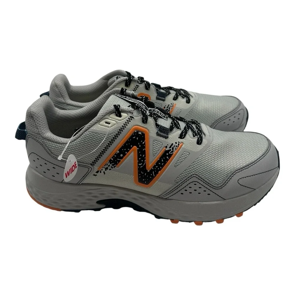 New Balance 410v8 Trail Running Shoes Men Sz 9.5‎ 4E WIDE Grey Sneakers MT410CA8